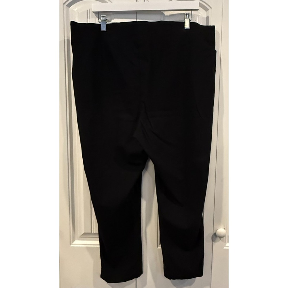 Maurices 20W Black Pull On Stretch Ankle Pants Plus Size Work Dress Career